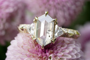 1.68ct Hexagon Rosecut <br><b> Bohemi </b>| Nyx Engagement Ring