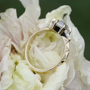 1.68ct Hexagon Rosecut <br><b> Bohemi </b>| Nyx Engagement Ring