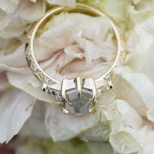 1.68ct Hexagon Rosecut <br><b> Bohemi </b>| Nyx Engagement Ring