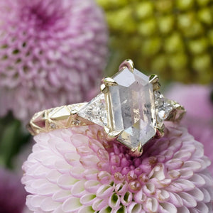 1.68ct Hexagon Rosecut <br><b> Bohemi </b>| Nyx Engagement Ring