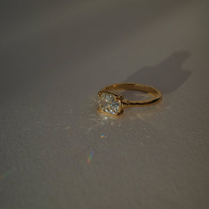 1.03ct Modern Antique Old Mine Cut <br><b>We Are Arrow</b> | Old Mine Cut Diamond Basket Ring