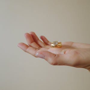 1.03ct Modern Antique Old Mine Cut <br><b>We Are Arrow</b> | Old Mine Cut Diamond Basket Ring