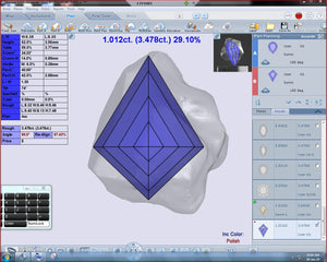 0.84ct Kite Step Cut <br><b> Ileava Jewelry </b> | Sylvie - Kite Shape Canadian Salt and Pepper