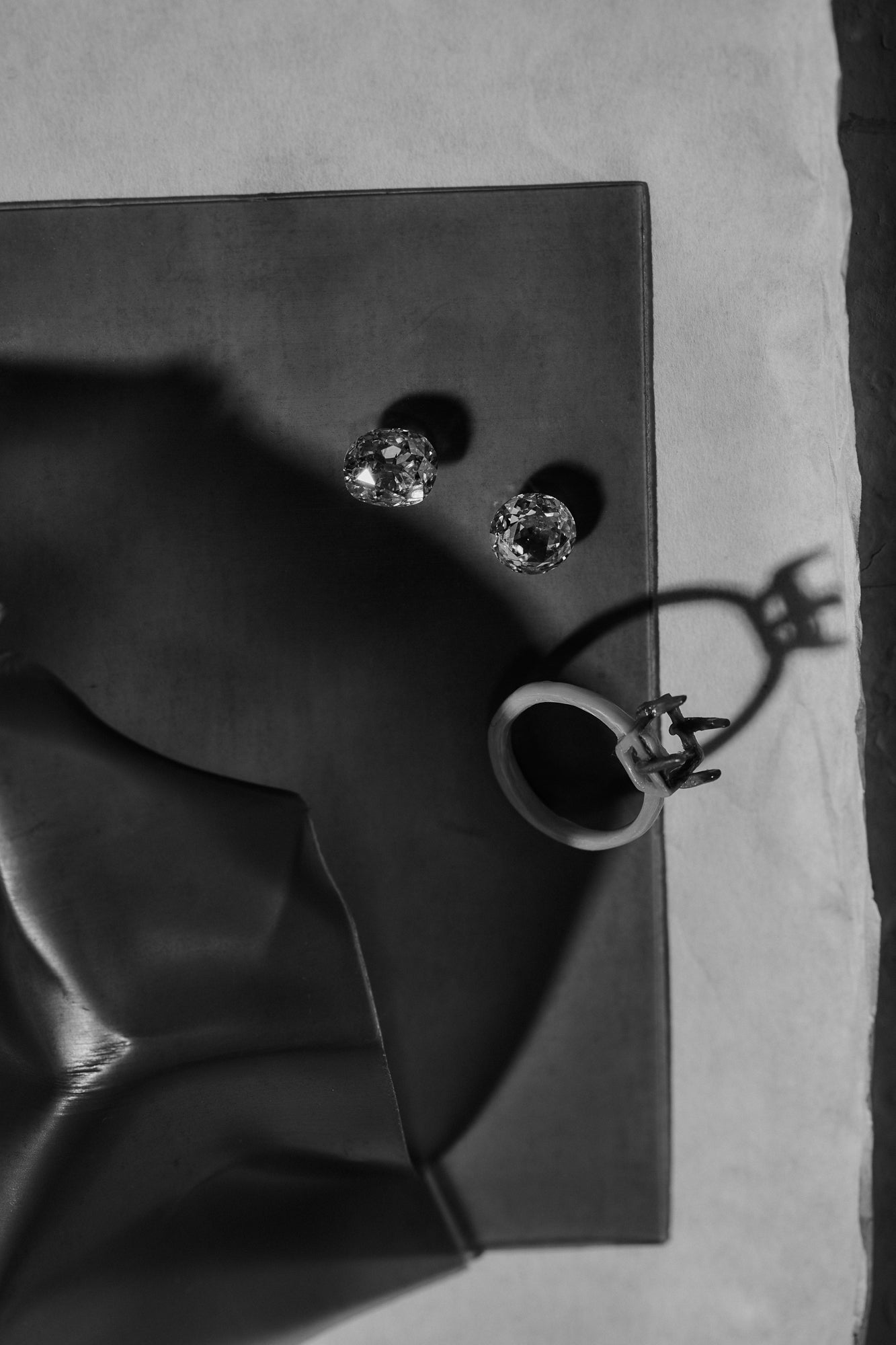 1.25ct Square French Cut <br><b> We are Arrow Ltd </b>| 1/ Modern Antique French Ring