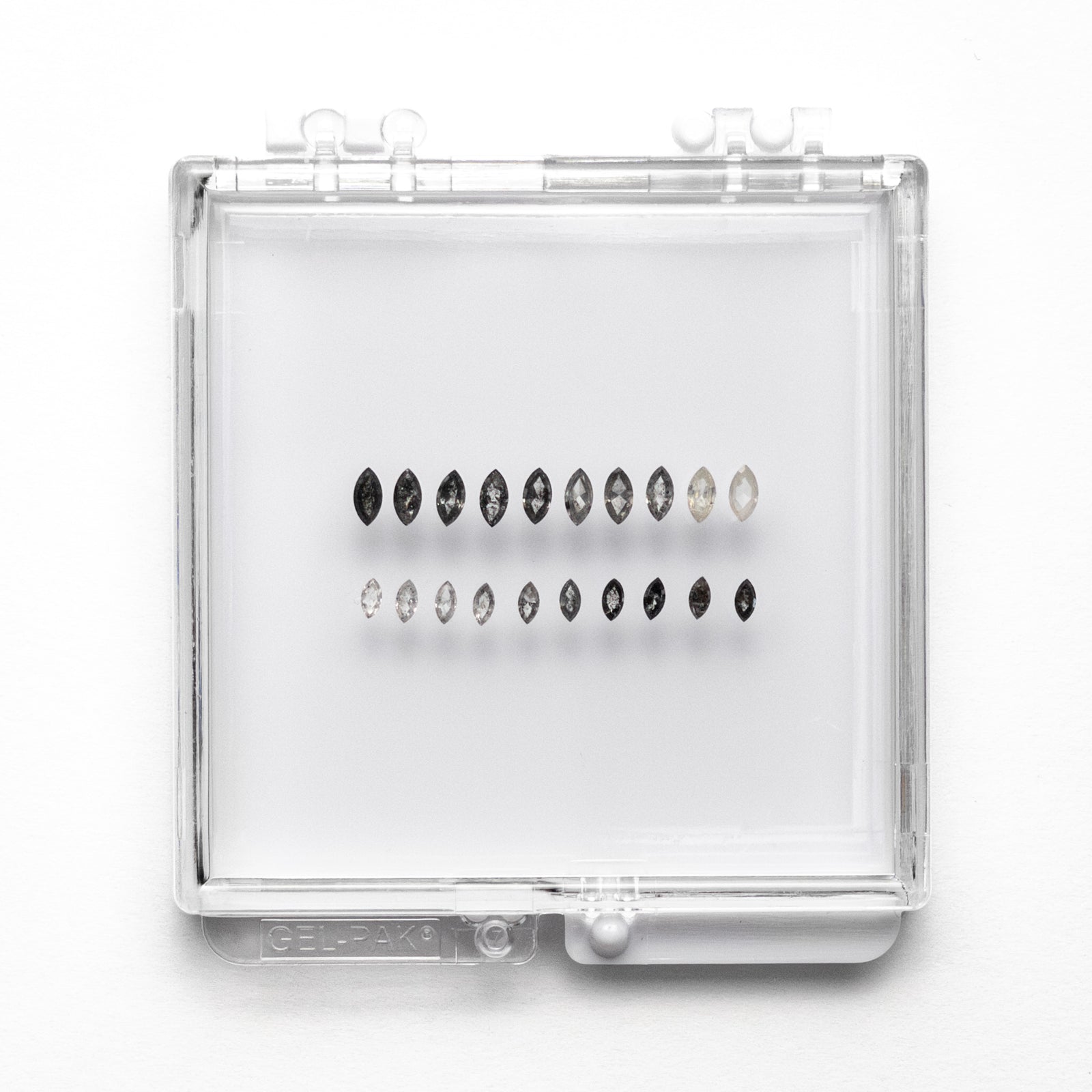 1.03cttw 20pc Ombre Marquise Rosecut Melee Parcel SPMQRC-01