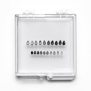 1.69cttw 20pc Ombre Pear Rosecut Melee Parcel SPPSRC-02