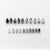 1.69cttw 20pc Ombre Pear Rosecut Melee Parcel SPPSRC-02