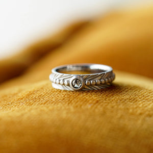 3mm Round Rosecut <br><b> Bohemi </b>| Sagitta Rose Cut Solitaire