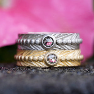 3mm Round Rosecut <br><b> Bohemi </b>| Sagitta Rose Cut Solitaire