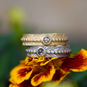 3mm Round Rosecut <br><b> Bohemi </b>| Sagitta Rose Cut Solitaire