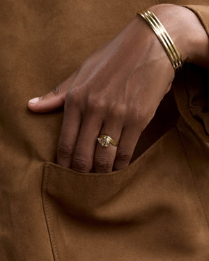 The ORIGIN Ring by East London jeweller Rachel Boston | Discover our collections of unique and timeless engagement rings, wedding rings, and modern fine jewellery.