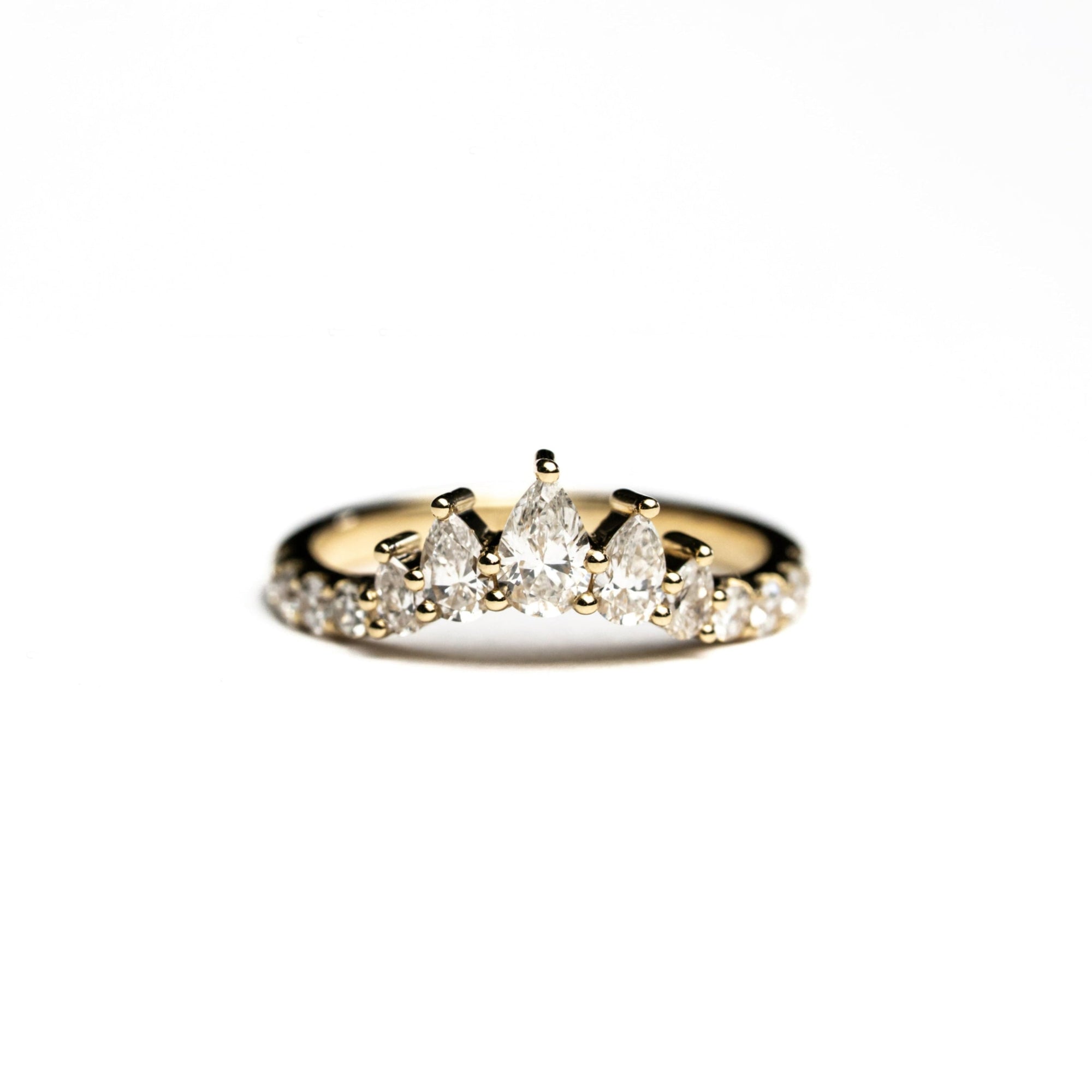 0.73cttw Pear + Round Brilliants <br> <b>H&F Jewellery</b> | Solstice Band