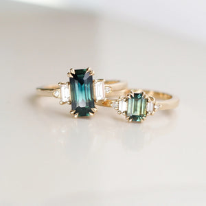 2.08ct Cut Corner Rectangle Step Cut Sapphire <br><b> Yuliya Chorna Jewellery </b>| Misceo Ring