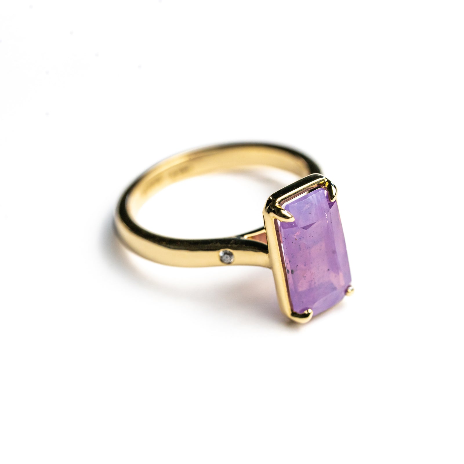 4.01ct Cut Corner Rectangle Brilliant Sapphire <br> <b>H&F Jewellery</b> | Tempest Ring