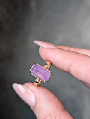 4.01ct Cut Corner Rectangle Brilliant Sapphire <br> <b>H&F Jewellery</b> | Tempest Ring