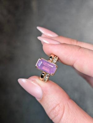 4.01ct Cut Corner Rectangle Brilliant Sapphire <br> <b>H&F Jewellery</b> | Tempest Ring