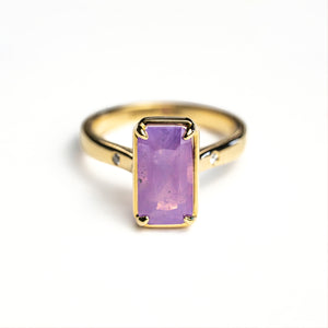 4.01ct Cut Corner Rectangle Brilliant Sapphire <br> <b>H&F Jewellery</b> | Tempest Ring