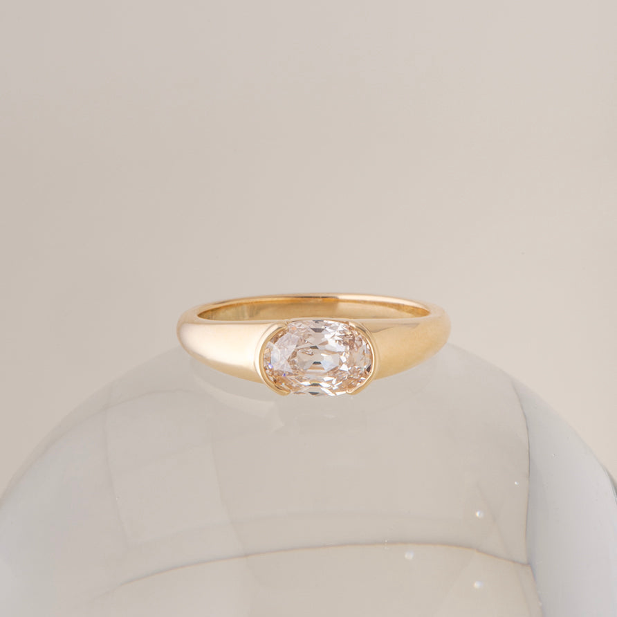 ATTIC | Toni Ring <br> 1.28ct Modern Antique Oval Brilliant 🇨🇦