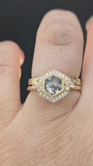 1.14ct Hexagon Rosecut <br> <b>Emily Gill </b>| Tundraveil Ring