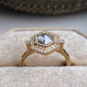 1.14ct Hexagon Rosecut <br> <b>Emily Gill </b>| Tundraveil Ring