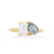0.60ct Pear Brilliant Sapphire <br><b> Emily Warden Designs </b>| Moissanite Sapphire Toi et Moi