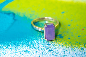 4.01ct Cut Corner Rectangle Brilliant Sapphire <br> <b>H&F Jewellery</b> | Tempest Ring