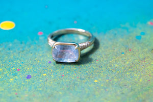 4.11ct Cushion Brilliant Sapphire <br> <b>H&F Jewellery</b> | Horizon Ring