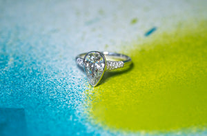 1.66ct Pear Brilliant <br> <b>H&F Jewellery</b> | Icefall Ring