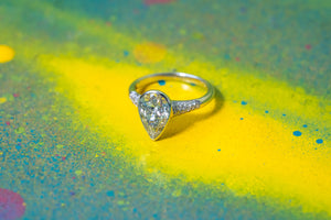 1.66ct Pear Brilliant <br> <b>H&F Jewellery</b> | Icefall Ring