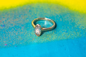 1.05ct Champagne Geo Oval Step Cut <br> <b>H&F Jewellery</b> | Mirage Ring