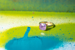 3.77ct Cushion Brilliant Sapphire <br> <b>H&F Jewellery</b> | Afterglow Ring