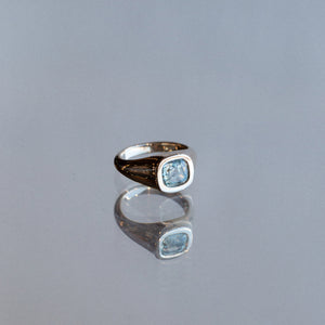 2.57ct Cushion Brilliant Sapphire <br><b> Anna Sheffield x Misfit x Everywhere Taos </b>| Sapphire Ring Collab