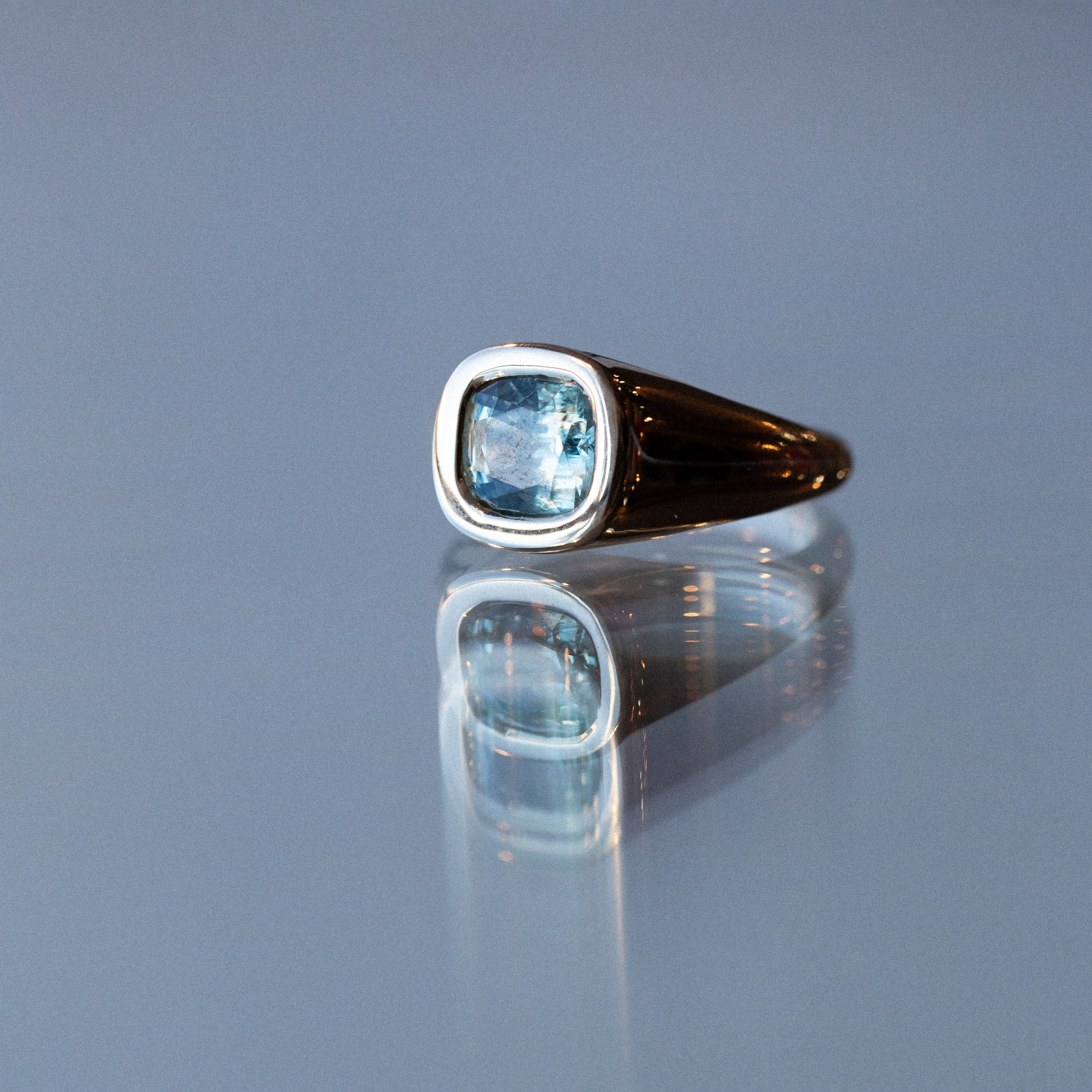 2.57ct Cushion Brilliant Sapphire <br><b> Anna Sheffield x Misfit x Everywhere Taos </b>| Sapphire Ring Collab