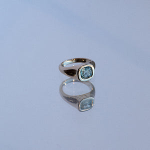 2.57ct Cushion Brilliant Sapphire <br><b> Anna Sheffield x Misfit x Everywhere Taos </b>| Sapphire Ring Collab