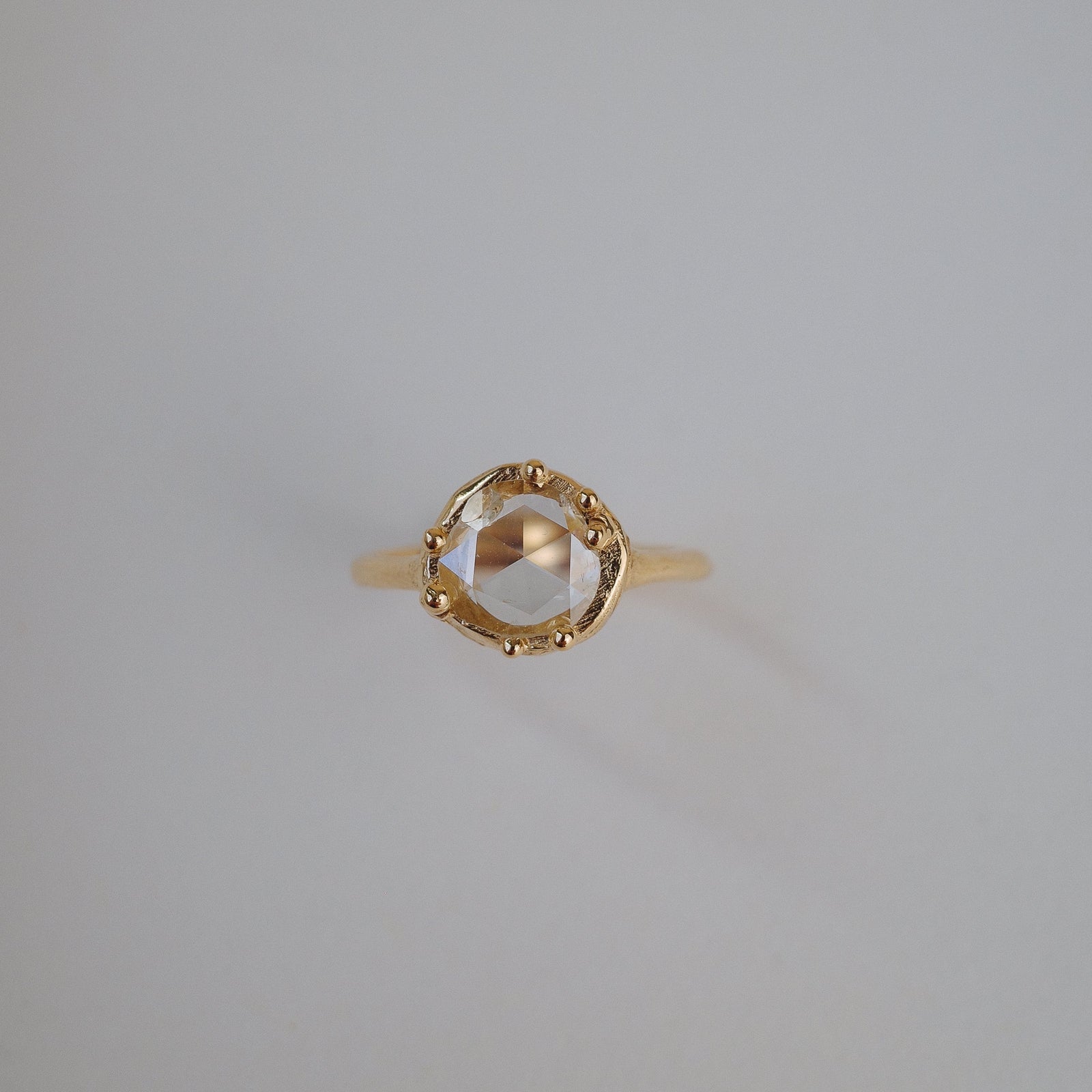 0.60ct Round Rosecut <br><b> We Are Arrow </b>| Antique Rosecut Diamond Solitaire