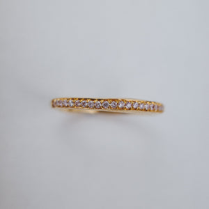 0.11cttw 22pc Champagne or Argyle Pink Round Brilliants <br><b>We Are Arrow </b>| Pavé Rings