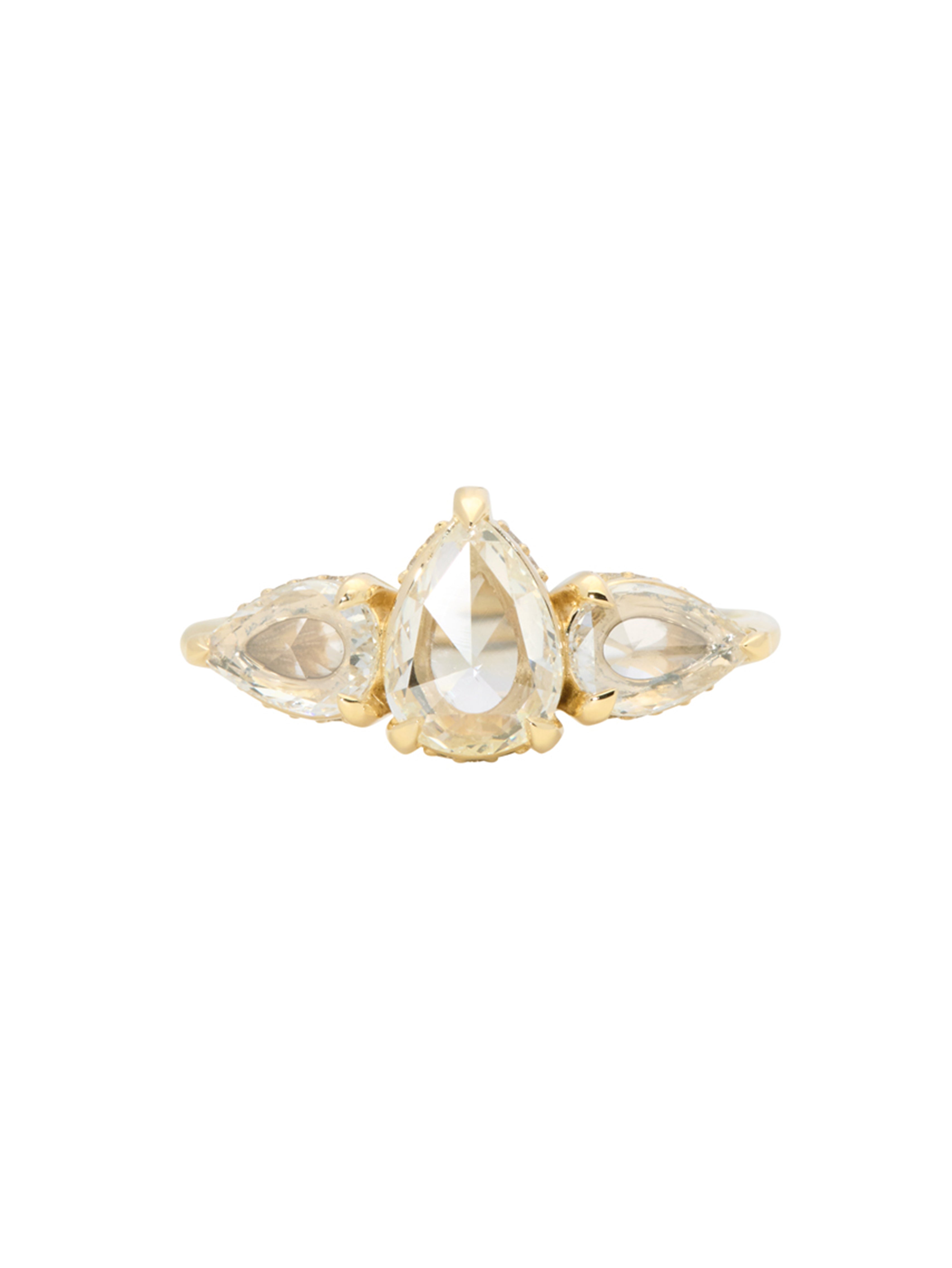 1.44cttw Pear Rosecut <br><b> Emily Warden Designs </b>| Ballet Slipper Ring