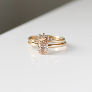 yellow gold diamond solitaire ring with diamond contour band