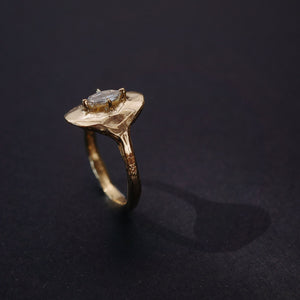We Are Arrow | 0.27ct Champagne Diamond Shield Ring