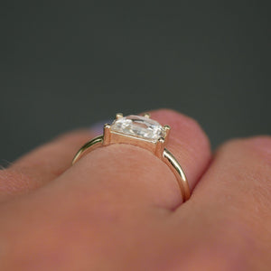 1.01ct Geo Half Moon Rosecut <br><b> Emily Warden Designs </b>| Diamond Solitaire Ring