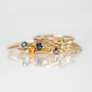 Arktos ring collection with different center stones