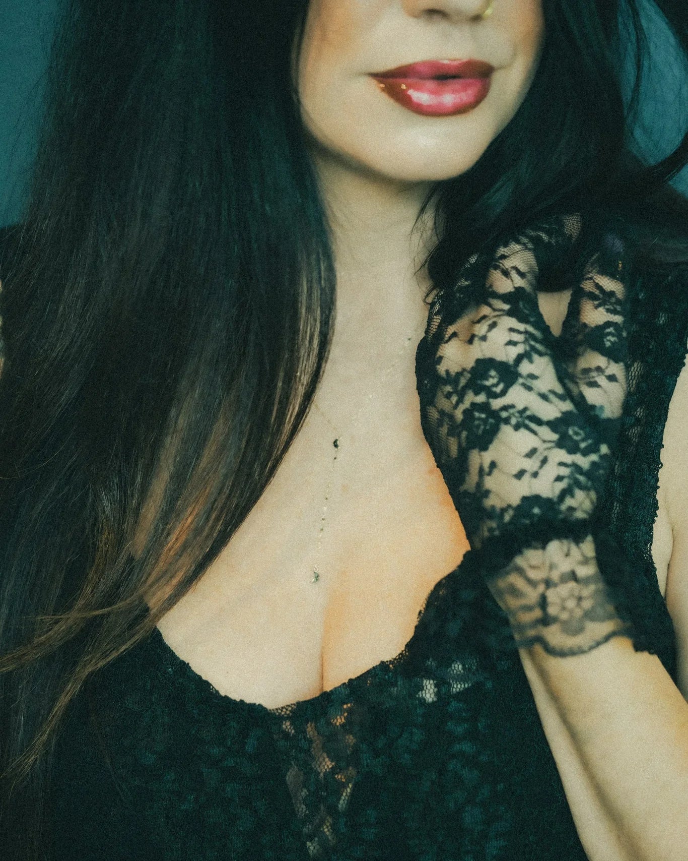 5mm Crescent Moon Rosecut <br><b> Dallas Maynard Jewelry </b>| Luna Lariat Necklace