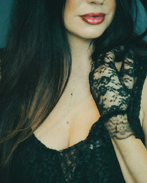 5mm Crescent Moon Rosecut <br><b> Dallas Maynard Jewelry </b>| Luna Lariat Necklace