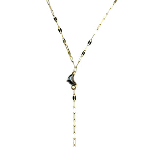 5mm Crescent Moon Rosecut <br><b> Dallas Maynard Jewelry </b>| Luna Lariat Necklace