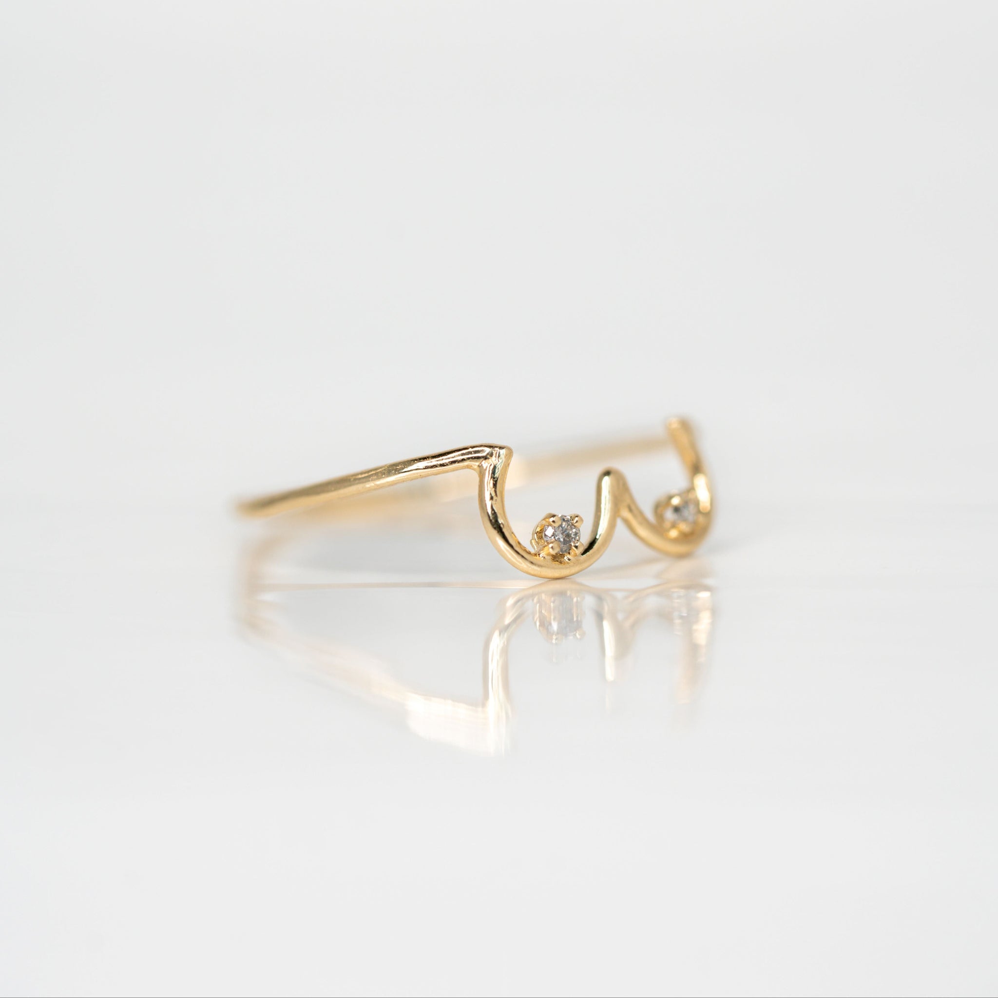 0.03cttw Round Brilliants <br><b> Dallas Maynard Jewelry </b>| Boob Ring / Size 5.5