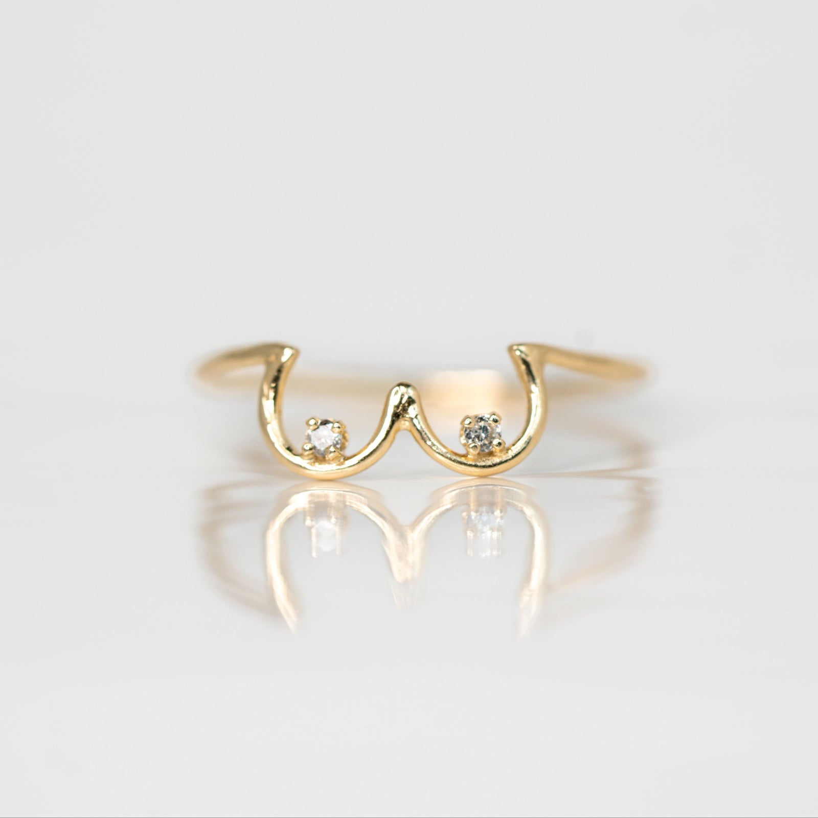 0.03cttw Round Brilliants <br><b> Dallas Maynard Jewelry </b>| Boob Ring