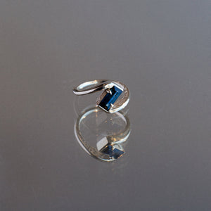 1.24ct Rectangle Step Cut Sapphire <br><b> Dallas Maynard x Misfit x Everywhere Taos </b>| Sapphire Ring Collab