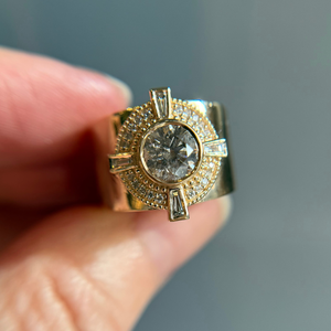 1.23ct Round Brilliant Diamond<br><b>Jilian Maddin </b>| StarBoy Wide Band