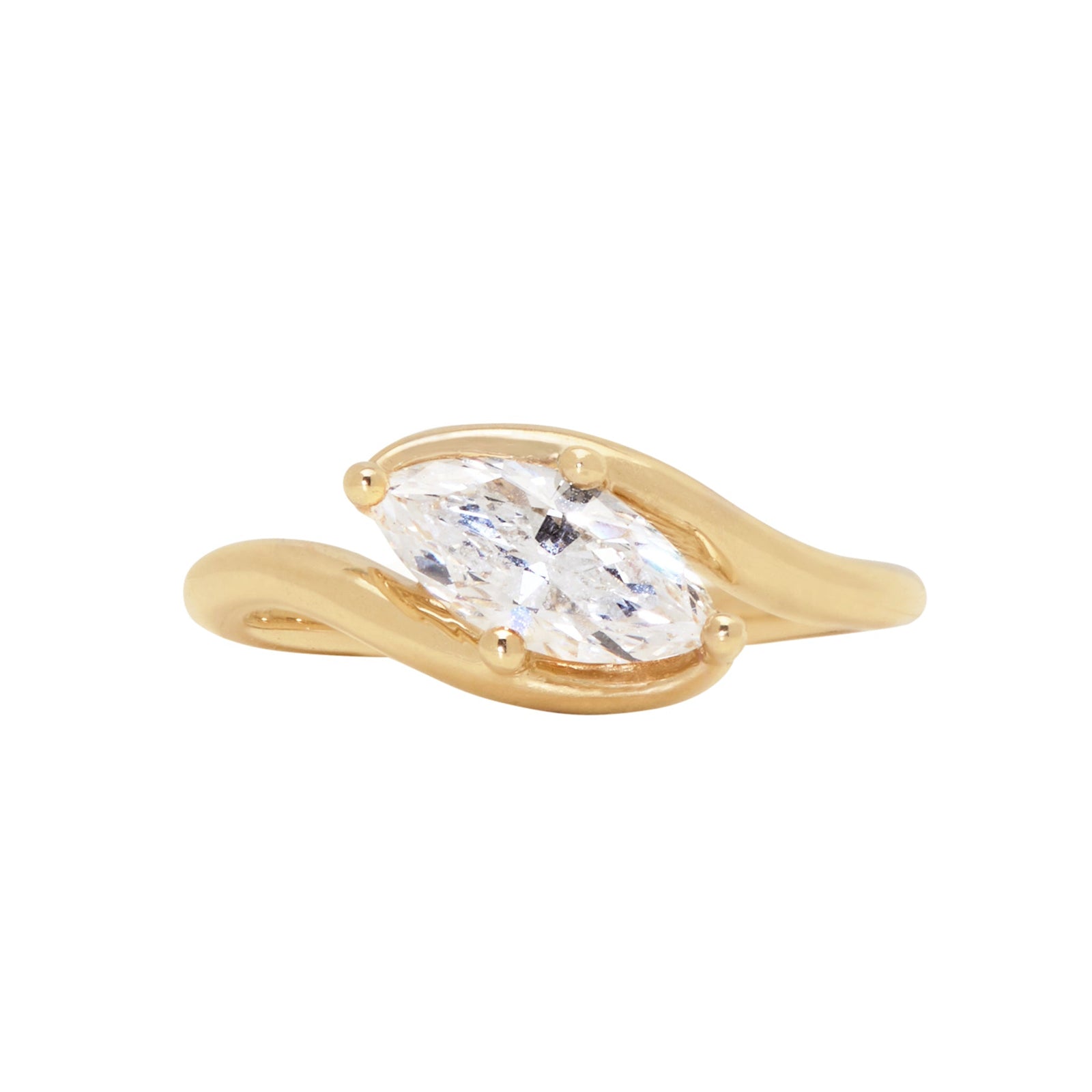 0.92ct Marquise Brilliant <br><b>Emily Warden Designs</b> | Marquise Diamond Nautilus Ring