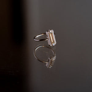0.44ct Baguette Step Cut Sapphire <br><b> Eden Philippa x Misfit x Everywhere Taos </b>| Sapphire Ring Collab